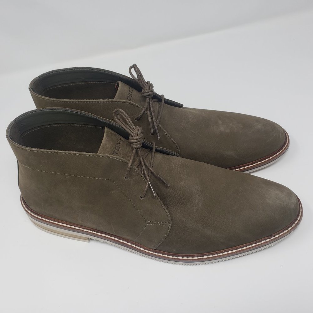 Bostonian Olive Nubuck Dezmin Size 13 Mid Chukka Boots